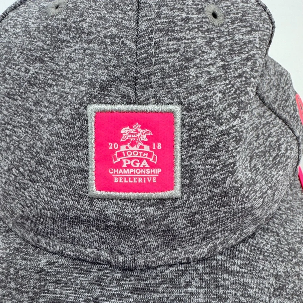 100th PGA Championship Bellerive Golf Women Hat New Era Grey Pink Adjustable